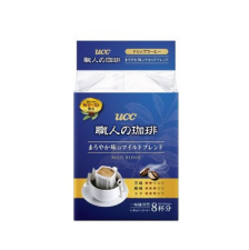 日本进口UCC挂耳职人咖啡粉圆润柔和 7g*8p袋